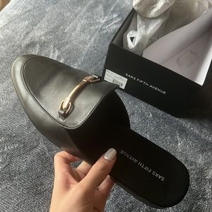 Worn only once - Redford Leather Backless Loafers Men’s size 10.5